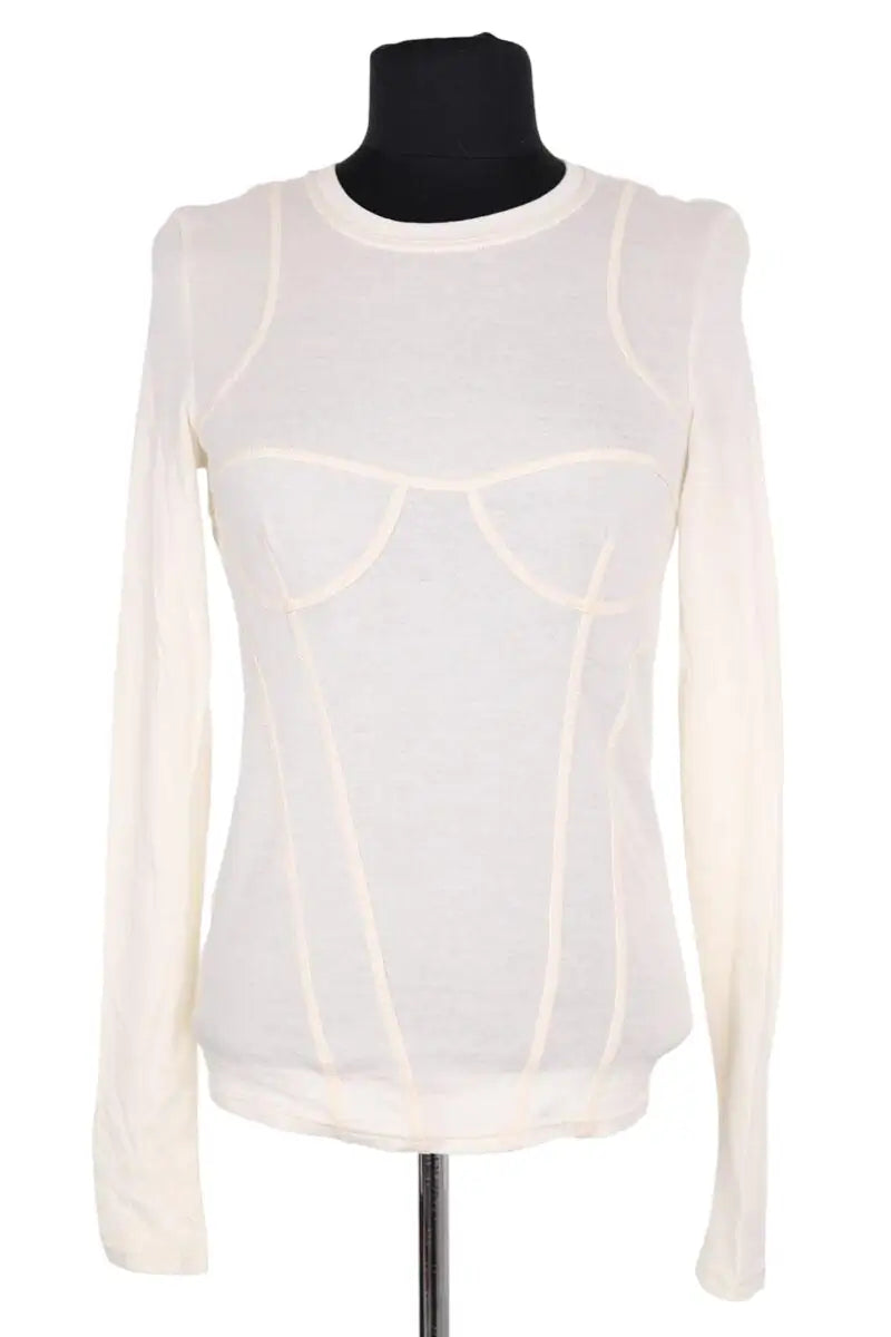 Top Ernest Leoty Beige en Coton, taille S - Seconde Main