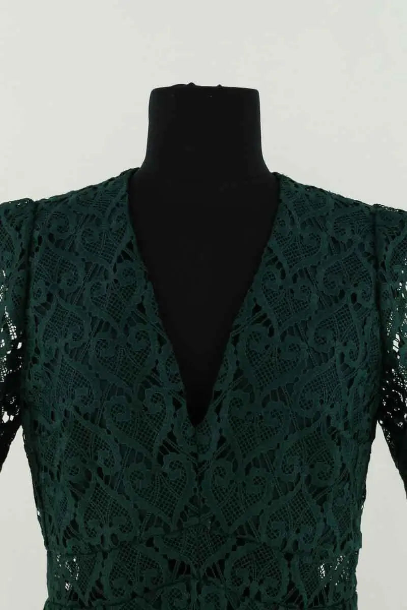 Robe Sandro Vert en Synthétique