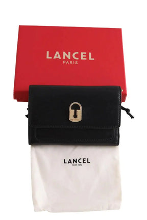 Portefeuille Lancel Noir en Cuir
