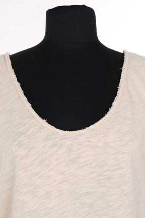 Top sans manche American Vintage Beige en Coton