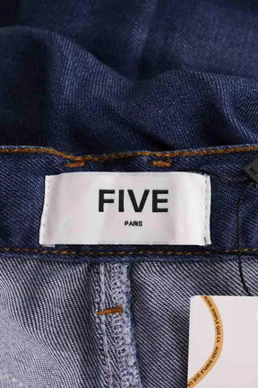 Pantalon FIVE Bleu en Coton