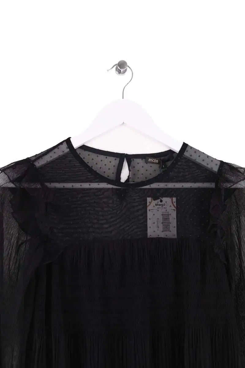 Blouse Maje Blanc en Synthétique