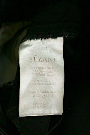 Jean slim Sézane Noir en Coton