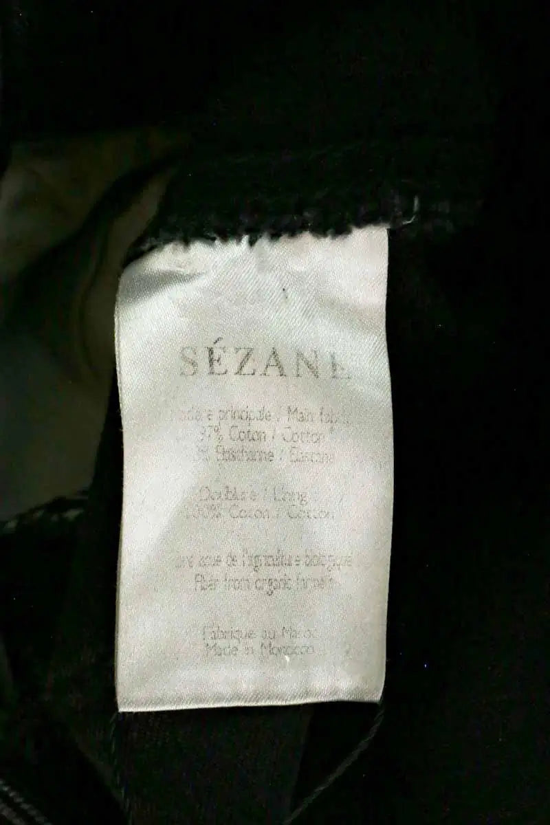 Jean slim Sézane Noir en Coton