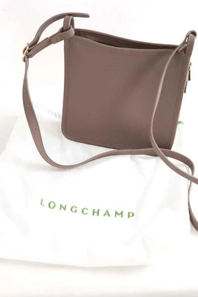 Sac à bandoulière Longchamp Le Foulonné S Gris en Cuir