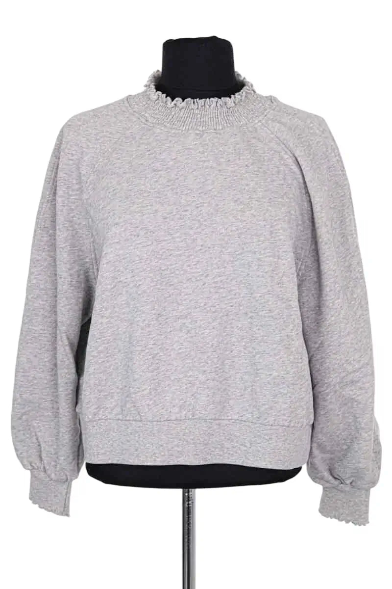 Sweatshirt Des Petits Hauts Gris en Coton, taille XS - Seconde Main