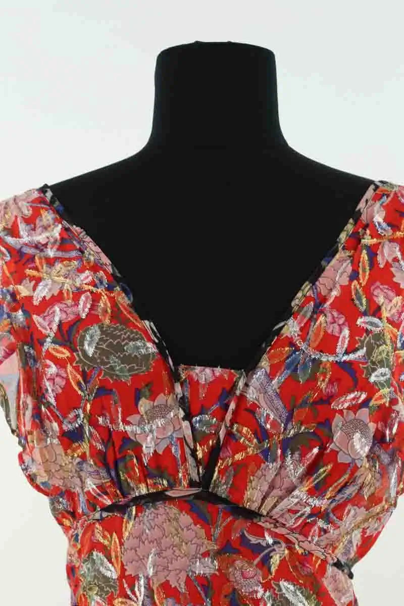 Robe Ba&Sh Rouge en Soie