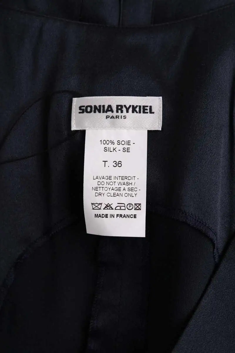 Gilet Sonia Rykiel Noir en Soie