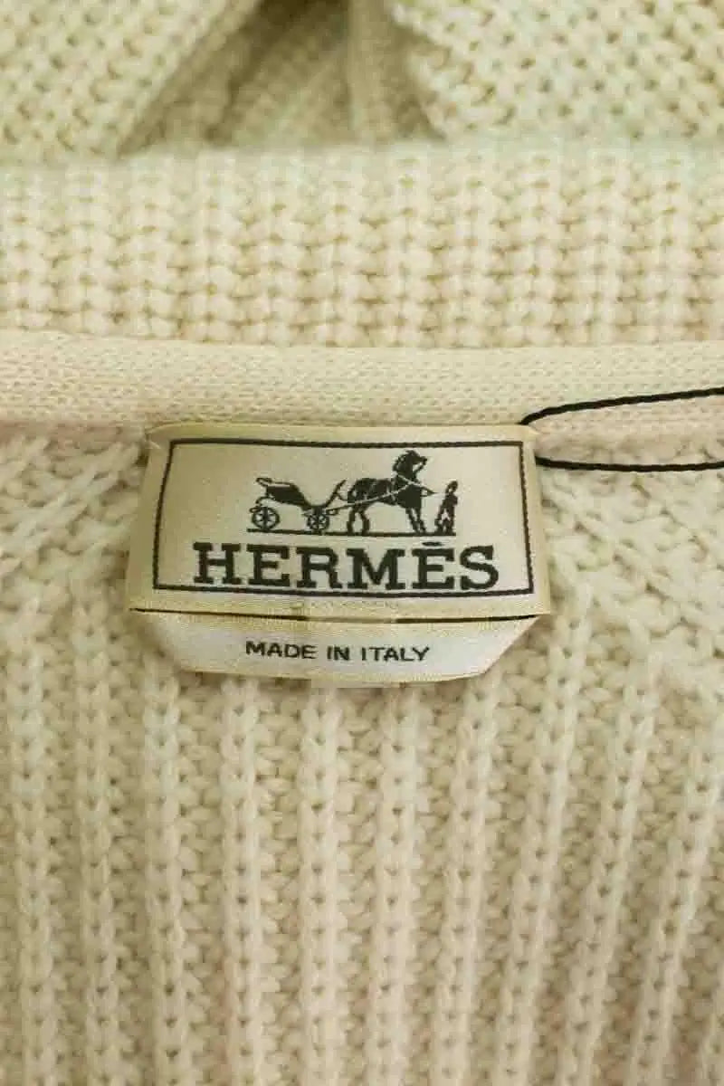 Gilet Hermès Ecru en Cachemire