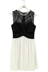 Robe Sandro Blanc en Synthétique, taille S - Seconde Main