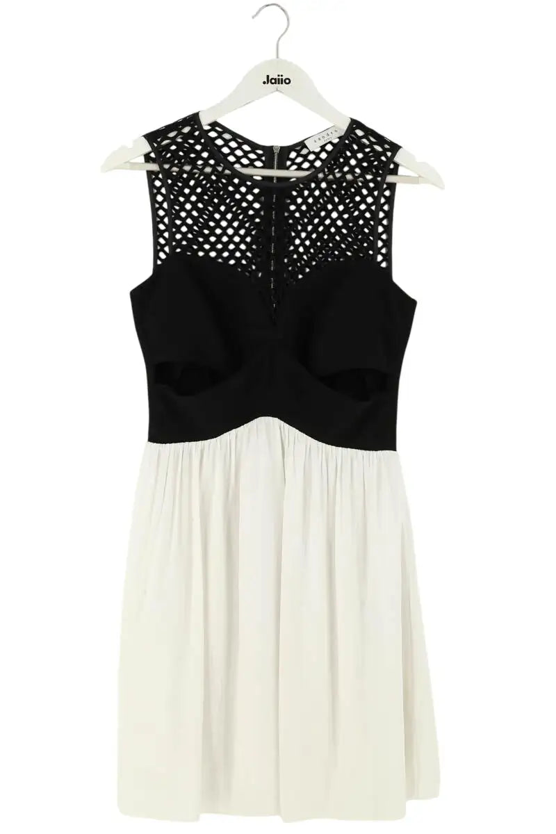 Robe Sandro Blanc en Synthétique, taille S - Seconde Main