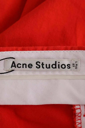 Pantalon Acne Studios Rouge en Coton
