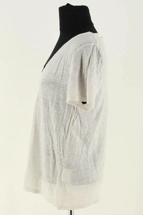 T-shirt Notshy Blanc en Lin