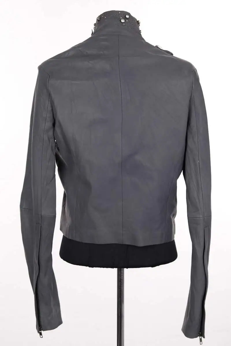 Veste Givenchy Bleu en Cuir