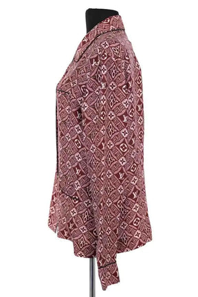 Chemise Louis Vuitton Bordeaux en Soie