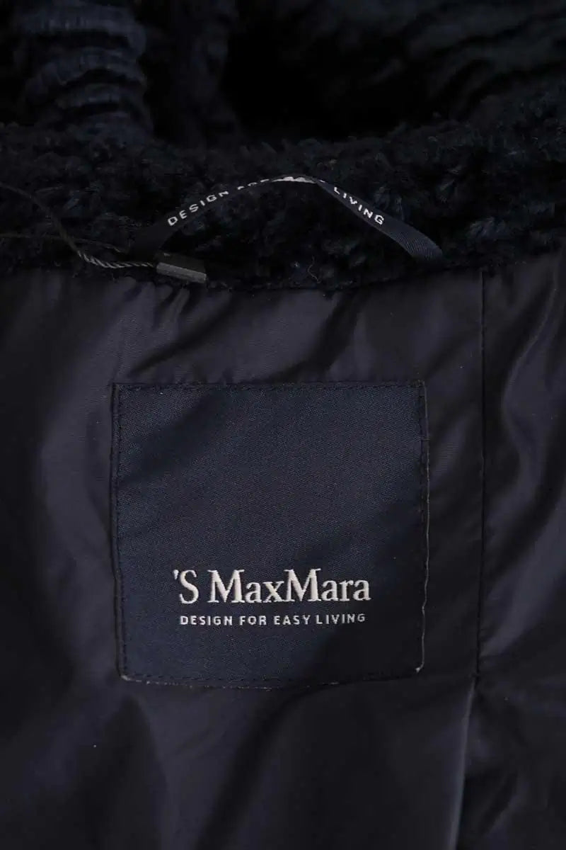 Manteau Max Mara Marine en Fourrure