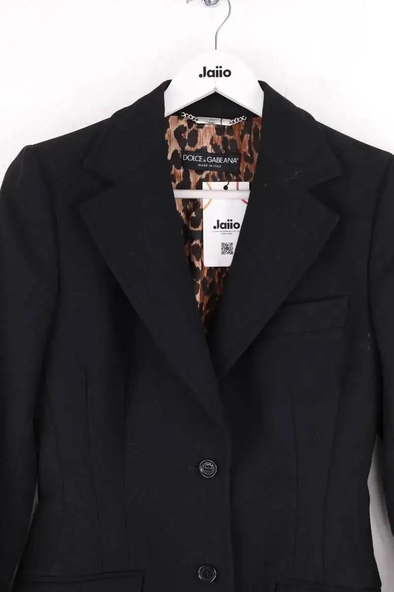 Blazer Dolce & Gabbana Noir en Laine