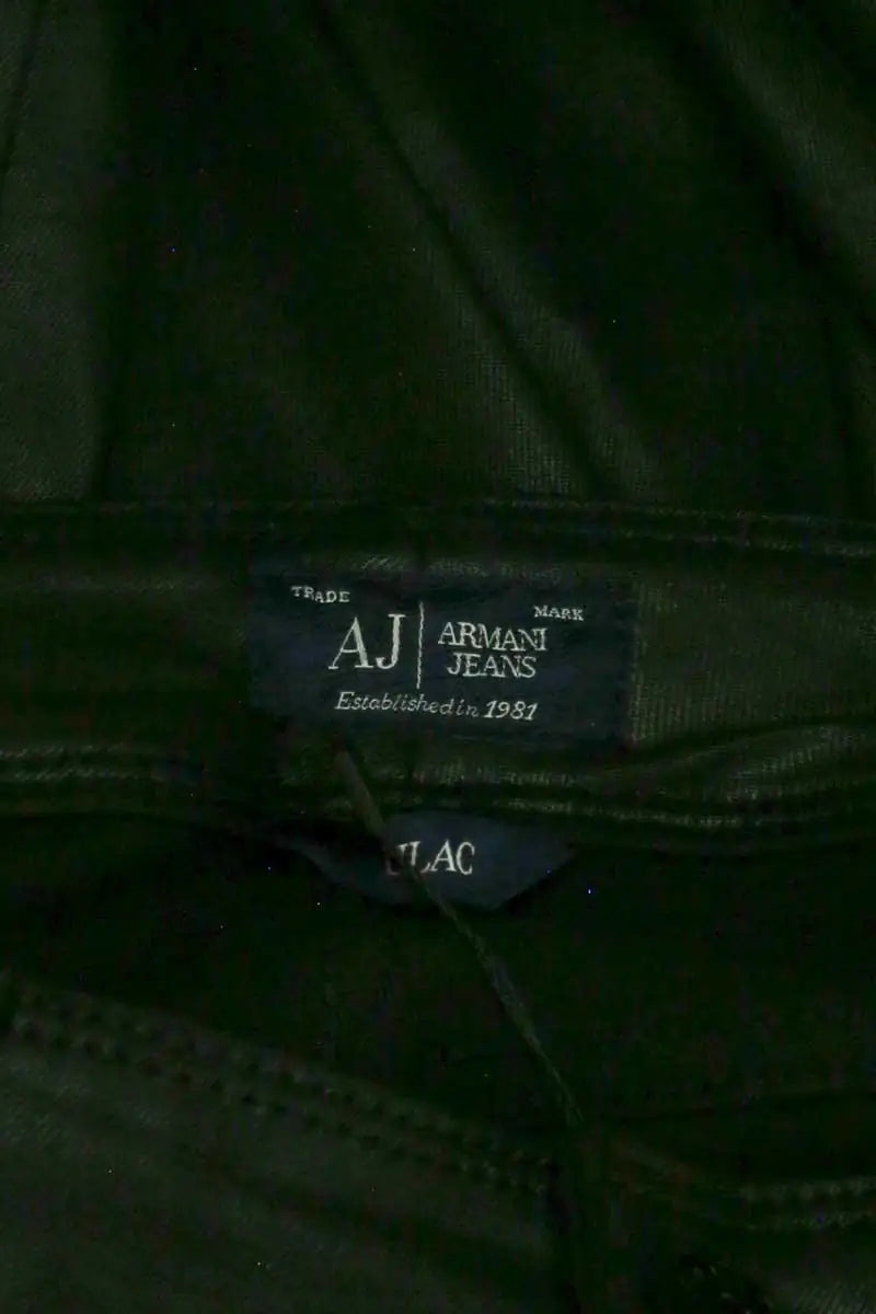 Pantalon slim Armani Jeans Noir en Synthétique