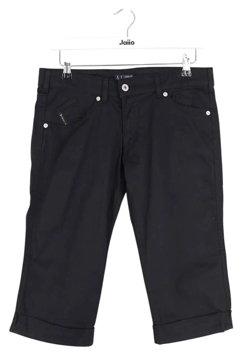 Bermuda Armani Jeans Noir en Coton, taille M - Seconde Main