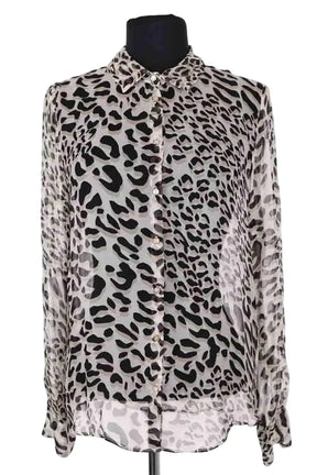 Chemise Liu Jo Blanc en Soie, taille L - Seconde Main