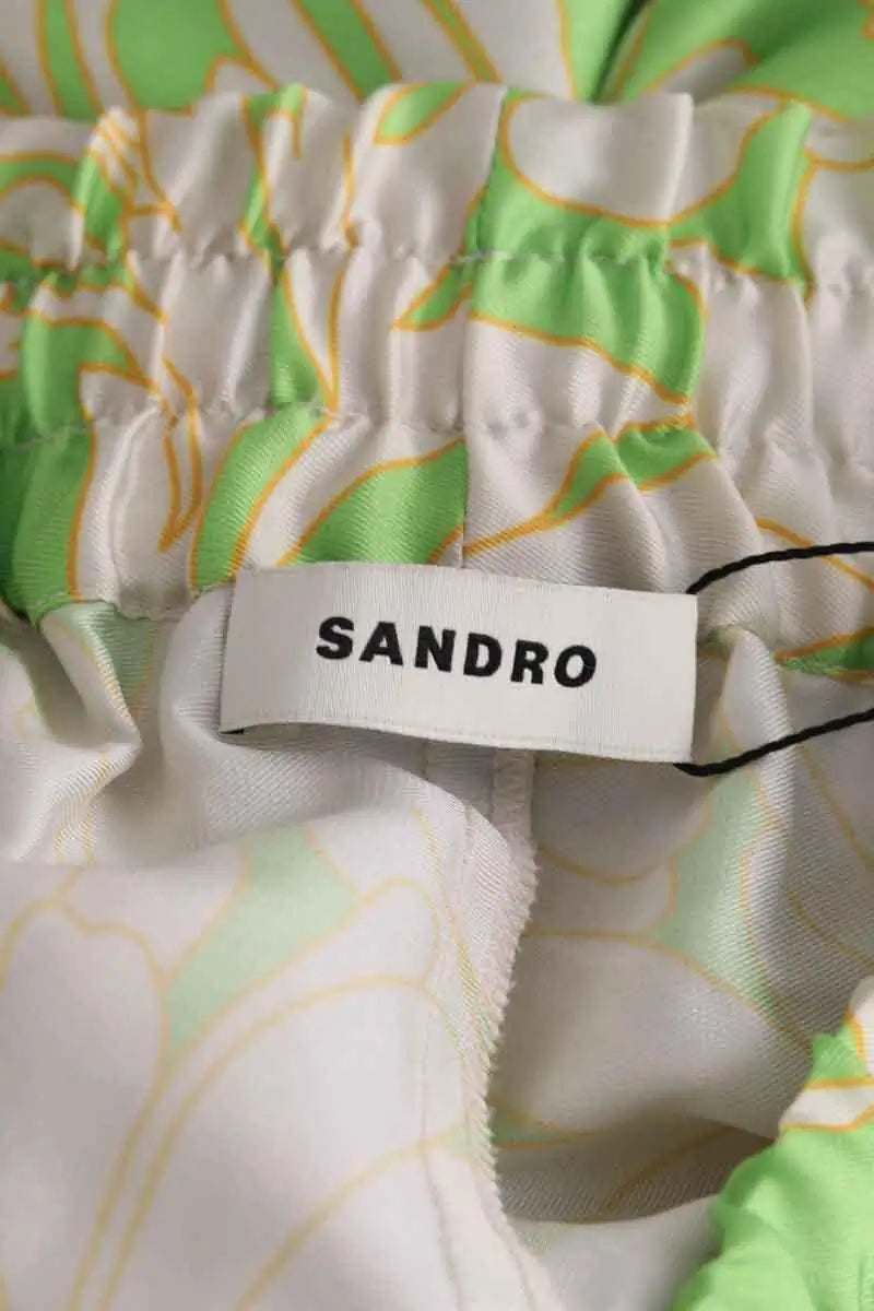 Short Sandro Vert en Synthétique