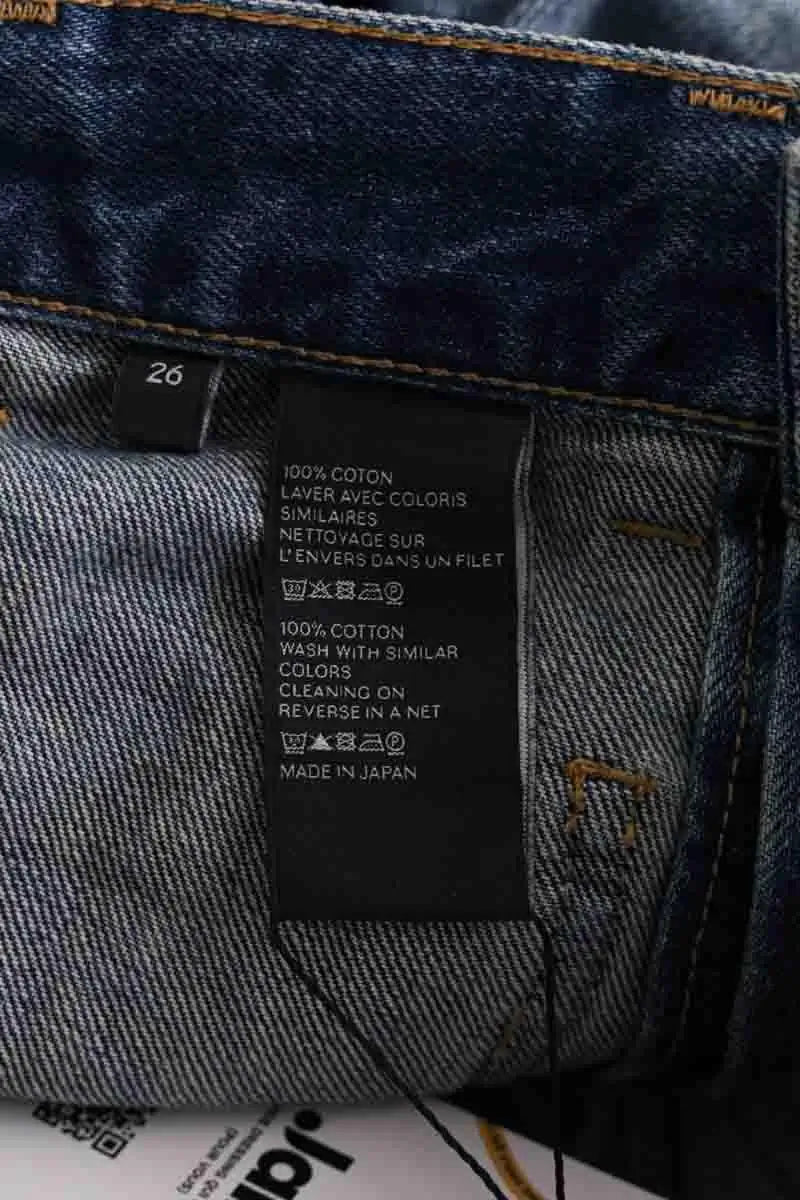 Jean droit Celine Bleu en Coton