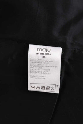 Veste Maje Noir en Laine