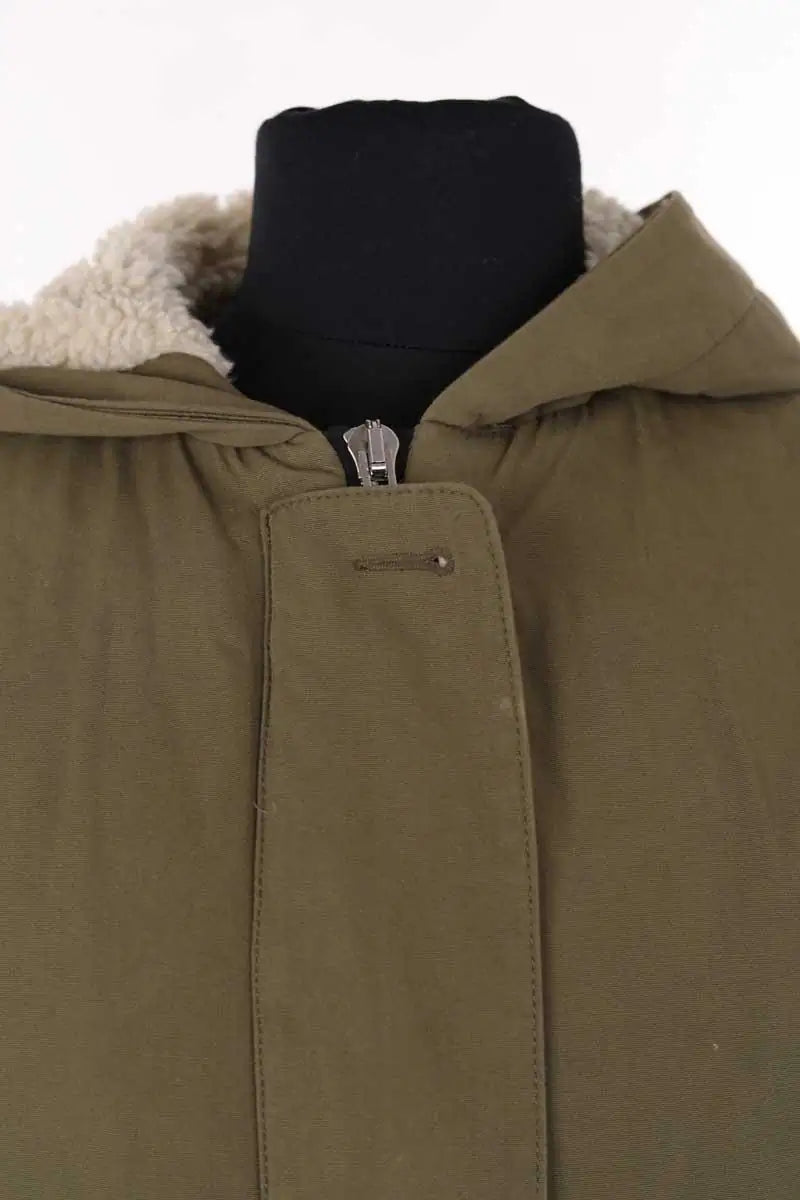Parka Sandro Kaki en Coton