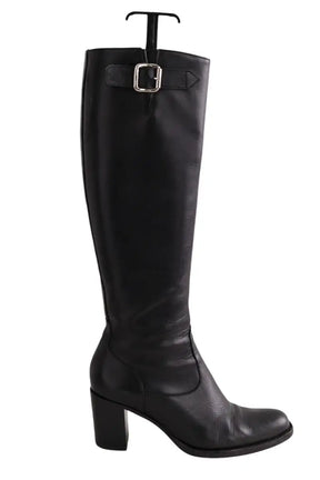Bottes Free Lance Noir en Cuir, taille 36 - Seconde Main