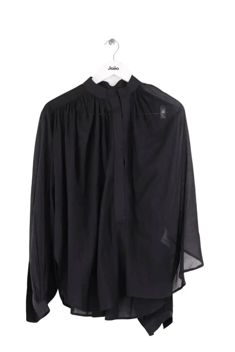 Blouse Laurence Bras Noir en Viscose, taille M - Seconde Main