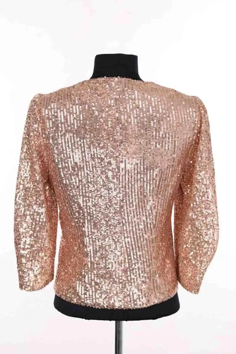 Gilet Maje Rose en Synthétique