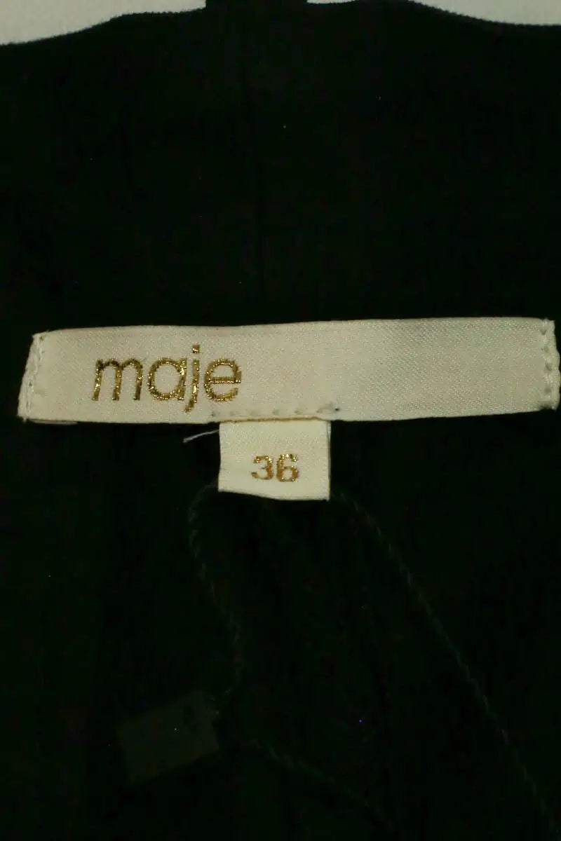 Bermuda Maje Noir en Coton