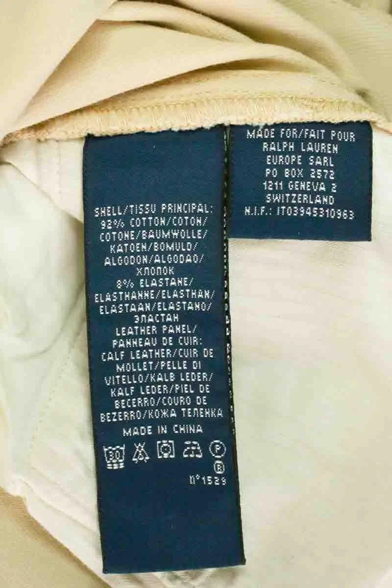 Jean slim Ralph Lauren Beige en Coton