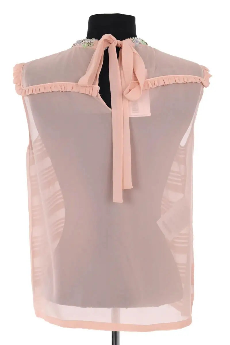 Blouse Miu Miu Rose en Soie