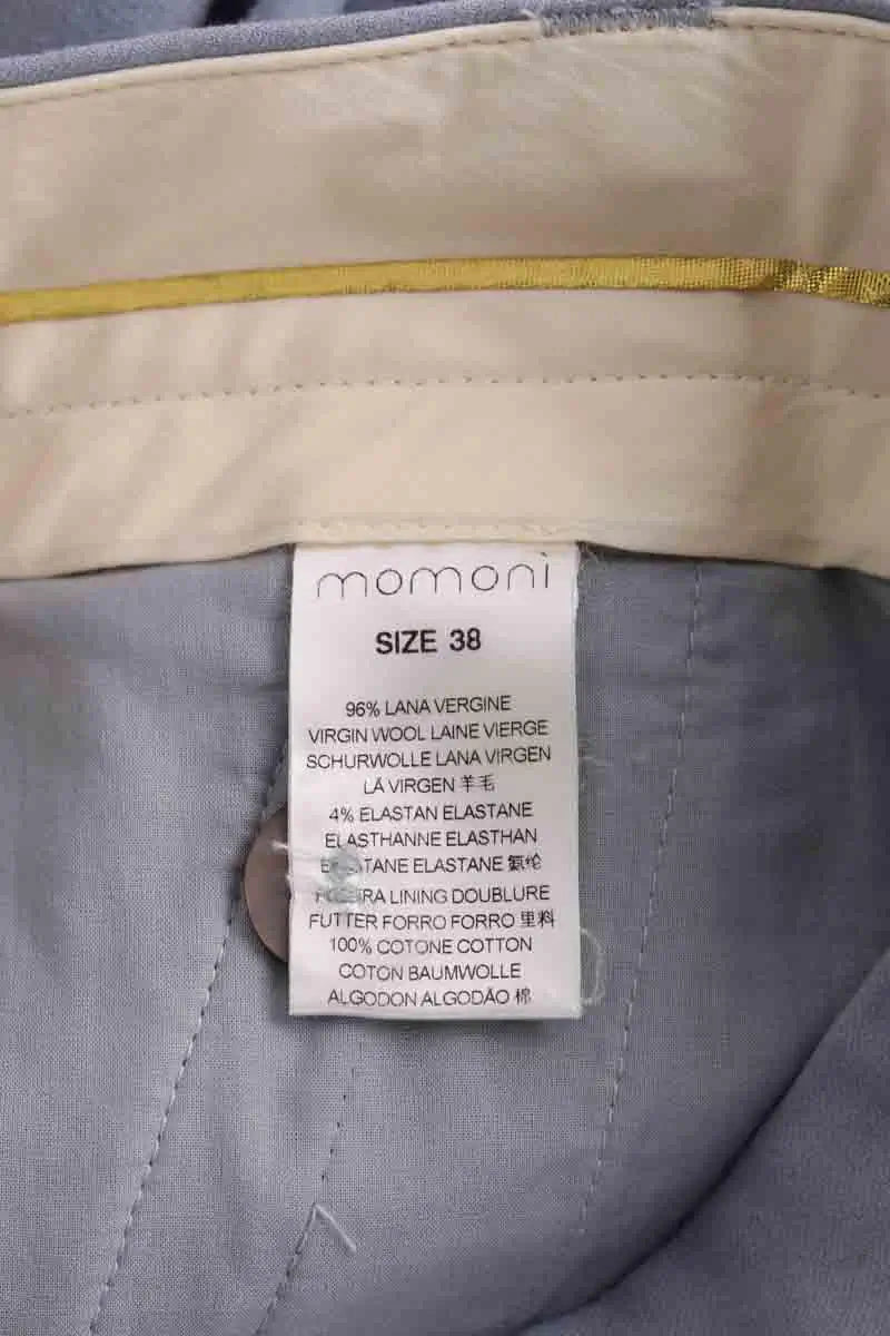 Pantalon large Momoni Gris en Laine