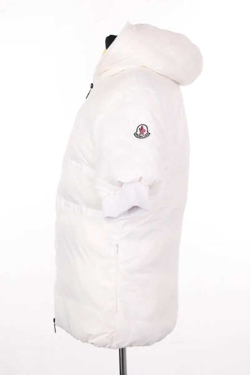 Doudoune Moncler Blanc en Fourrure