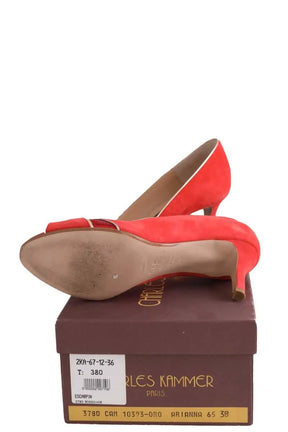 Talons Charles Kammer Rouge en Daim