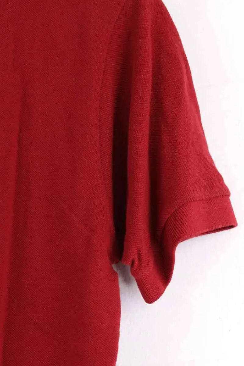 Polo Lacoste Rouge en Coton