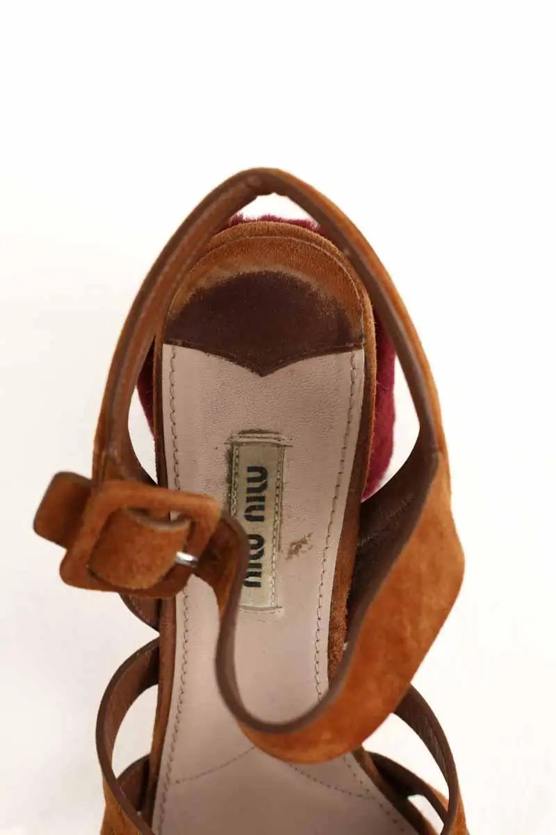 Talons Miu Miu  Marron