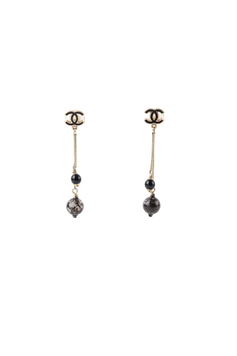 Boucles d'oreilles Chanel  Noir