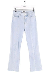 Jean droit Paige Bleu en Coton, taille S - Seconde Main
