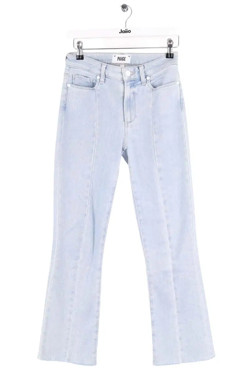 Jean droit Paige Bleu en Coton, taille S - Seconde Main