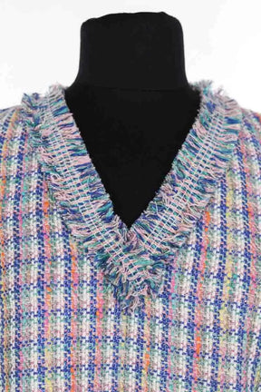 Top sans manche Maje Bleu en Coton
