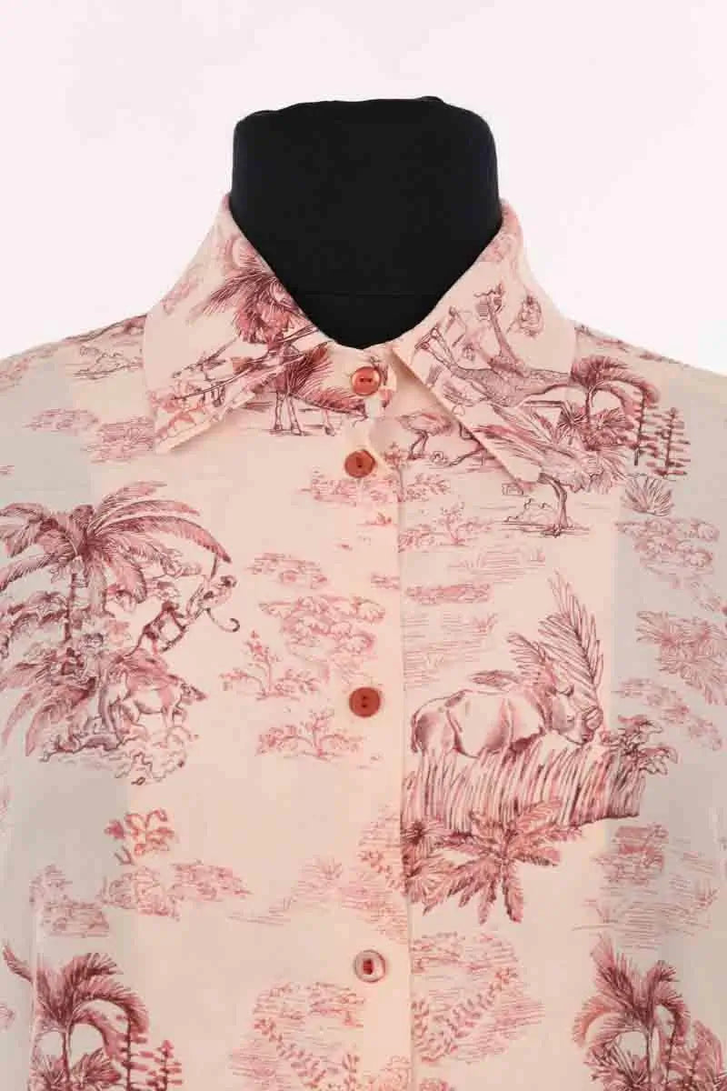 Blouse Momoni Beige en Soie