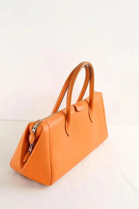 Sac à main Hermès Paris-Bombay Orange en Cuir
