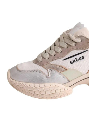 Baskets Ghoud Beige en Cuir