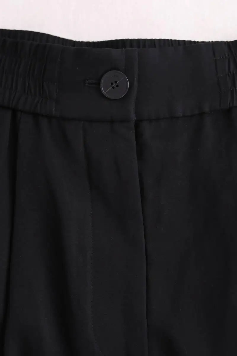 Bermuda Joseph Noir en Soie