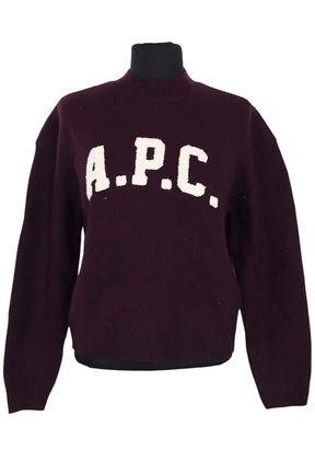 Pull APC Bordeaux en Laine, taille M - Seconde Main
