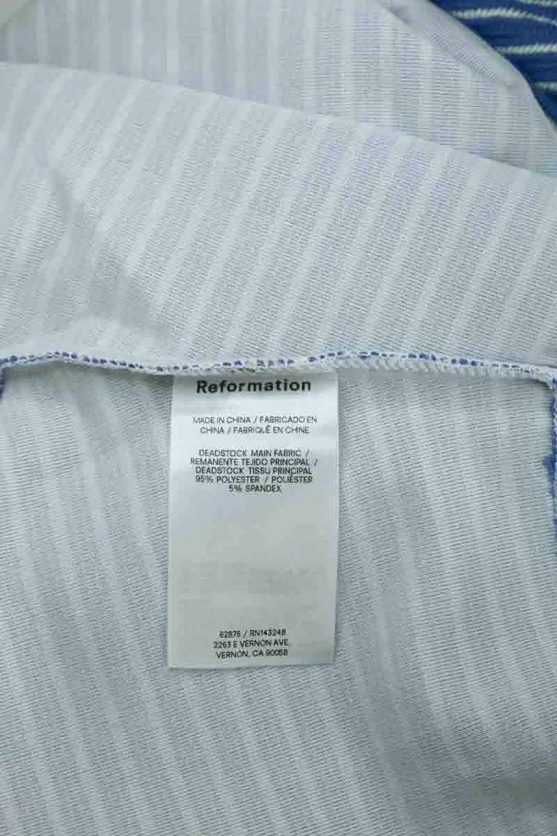 Top Reformation Bleu en Synthétique