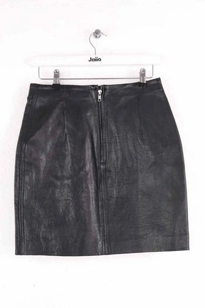 Mini jupe Maje Noir en Cuir